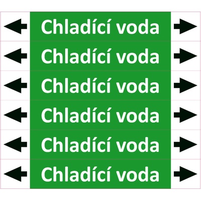 Nadrzenapalivo.cz Značení potrubí ISO 20560, chladicí voda PZA 009006