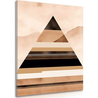 Obraz abstraktní tvary pyramida - 80x120