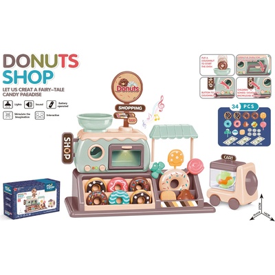 TOYS Детска играчка магазин за понички (dipk002403ds)