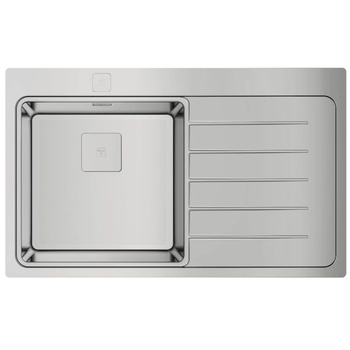 Teka Мивка Teka Zenit RS15 1C 1E, Дясна, Десен отцедник, Aвт. клапан, за шкаф, 50 см, Инокс (115100003)