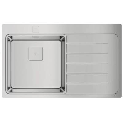 Teka Мивка Teka Zenit RS15 1C 1E, Дясна, Десен отцедник, Aвт. клапан, за шкаф, 50 см, Инокс (115100003)