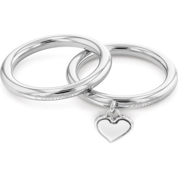 Calvin Klein Romantická súprava oceľových prsteňov Captivate 35000328