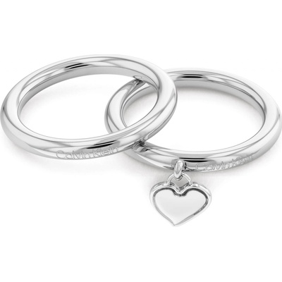 Calvin Klein Romantická súprava oceľových prsteňov Captivate 35000328