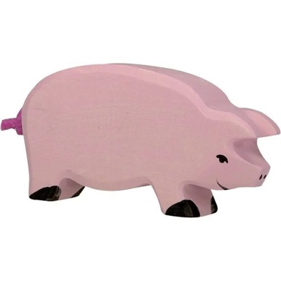 Holztiger Дървена фигурка Holztiger - Прасе (80065)