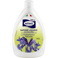 Mil Mil Sapone Liquido Iris Antibatterico Naturale antibakteriální mýdlo s vůní kosatce 1 l