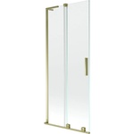 Mexen Velar L параван за вана, плъзгач с 2 крила 80 x 150 cm, прозрачен, златен - 896-080-003-01-50 (896-080-003-01-50)