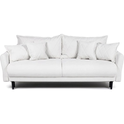 Bonami Бял сгъваем/с място за съхранение диван от рипсено кадифе 215 cm Bjork - Bonami Selection (BJORK3SEATERRUNAGAIN01)