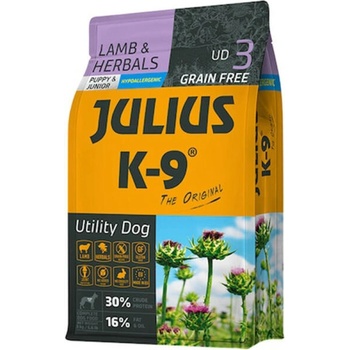 Image 1 of Julius-K9 Utility Dog Grain Free Puppy Junior Lamb & Herbals 10 kg