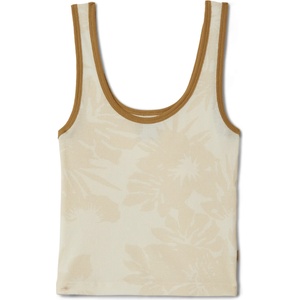 Brixton Дамски топ Brixton Women's Ringer Organic A-Tank Top - Off White / Olive Stone (916-5603-0212)