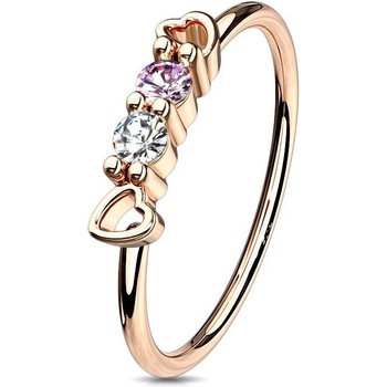 Šperky4U piercing do nosu kroužek N0119-RDC