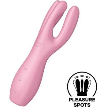 Image 1 of Satisfyer Threesome 3 - презареждащ се клитор вибратор (розов)