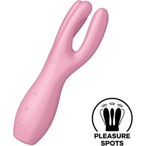 Satisfyer Threesome 3 - вибратор за клитор с акумулаторна батерия (розов)