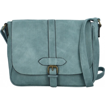 Stylová dámská koženková crossbody kabelka Arjona džínově modrá