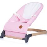 Chipolino Бебешки шезлонг Chipolino - Ноа, Пудра и Дърво (SHENH0224BH)
