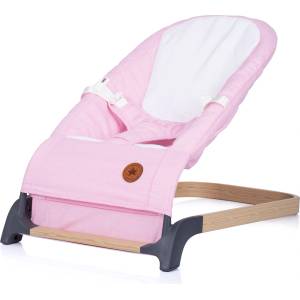 Chipolino Бебешки шезлонг Chipolino - Ноа, Пудра и Дърво (SHENH0224BH)