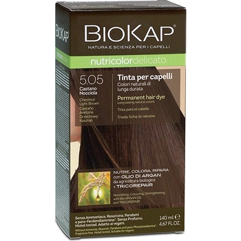 Biosline Biokap farba na vlasy 5.05 Hnědá světlý kaštan 140 ml