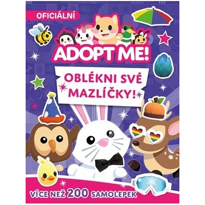 Adopt Me oblékni své mazlíčky kniha samolepek kolektiv