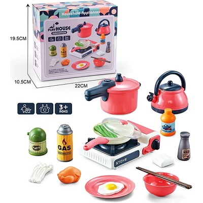 EmonaMall Детски комплект котлон с посуда и продукти EmonaMall - Код W4913 (W4913-201250869-2002012508695)