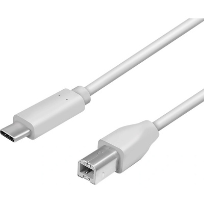 LogiLink USB 2.0 Type-C кабел C/M към USB-B/M, сив, 2 м
