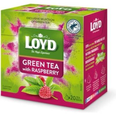 LOYD čaj Green Raspberry 20 x 1,5 g