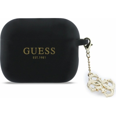 Guess 4G Charm Silikonové Pouzdro pro AirPods Pro 3 Black GUAP3LECG4K – Zboží Živě