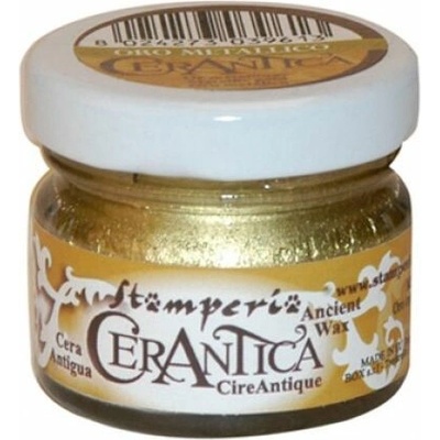 Stamperia Patina Cerantica zlatá 20 ml