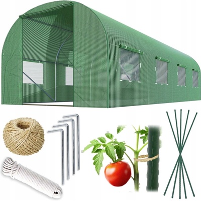 Plonos 4973-B Zahradní fóliový tunel 2,5 x 4 m 140 g/m² zelený