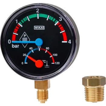 WIKA THM10 O80 mm 0-4 bar 0-120°C G1/2" Термоманометър радиален (14112460)