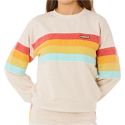 Rip Curl Дамски пуловер Rip curl Women's Surf Revival Relaxed Crew Jumper - Oatmeal - размер XS (117-3548-0212)