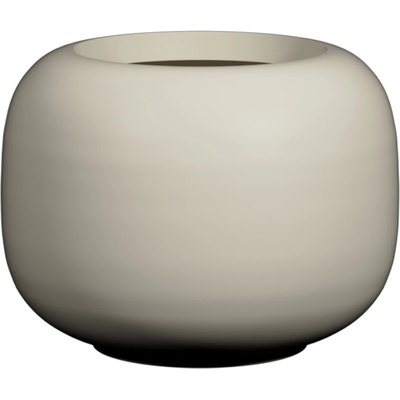 Pottery Pots Květináč Sphere Low hedvábně bílá 53,5 x 40,4 cm