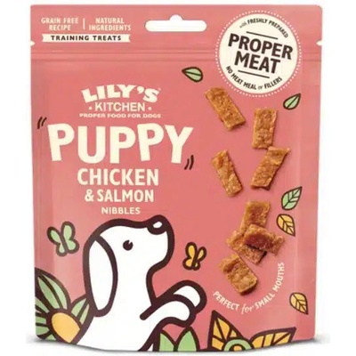 Lily's Kitchen Dog Treats Chicken & Salmon Nibbles pre šteniatka 70 g