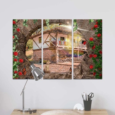 Art gift Декоративен панел за стена - Възрожденски дом