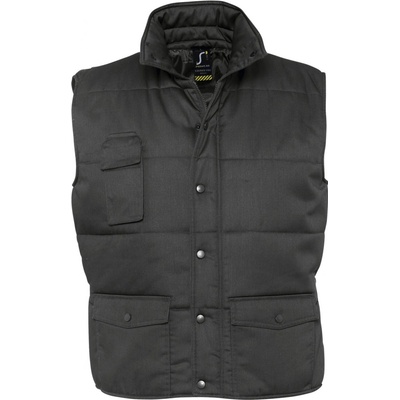 SOLS Pánska pracovná vesta EQUINOX PRO 80503384 Dark grey
