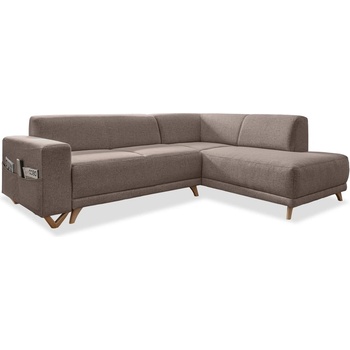 Miuform Кафяв разтегателен/с място за съхранение ъглов диван (десен ъгъл/L форма) Classy Sophie - Miuform (800LIN4)
