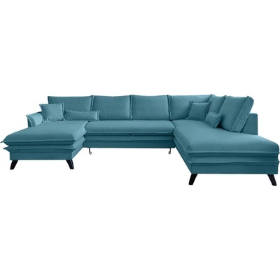 Miuform Тюркоазен U-образен разтегателен диван, десен ъгъл Charming Charlie - Miuform (Charming Charlie LCBKL-2Q-HAEECR lin12)