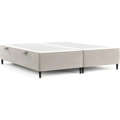 Maison de Reve Кремаво тапицирано двойно легло с място за съхранение 160x200 cm Tate - Maison de Rêve (TATE160_MDR_P0_RIV21_M0_NF_T0_L59)