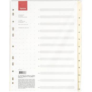 OPTIMA Регистър optima a/4 кашон 1-12 128212 (128212)