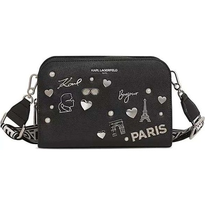 Karl Lagerfeld dámská kabelka crossbody MAYBELLE hladká černá
