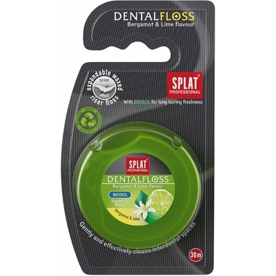 SPLAT Zubní nit bergamot a limetka 30 m – Zboží Dáma