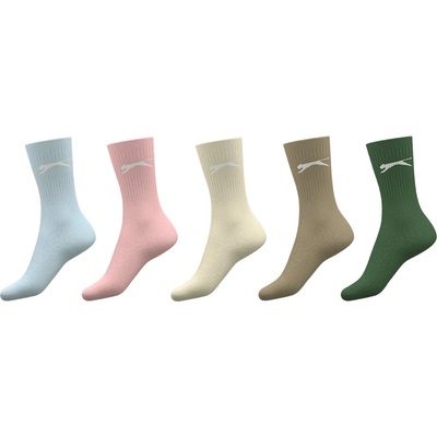 Slazenger Дамски чорапи Slazenger 5 Pack Crew Socks Ladies - Colours