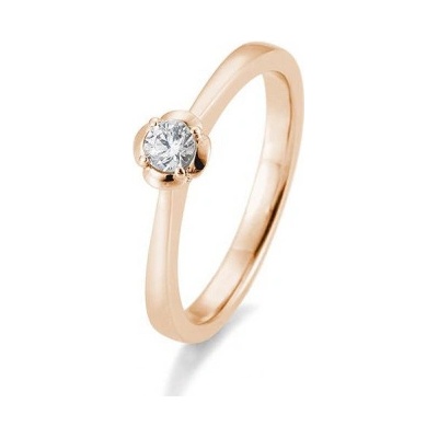 Sofia Diamonds prsteň z ružového zlata s diamantom BE41 05952 R