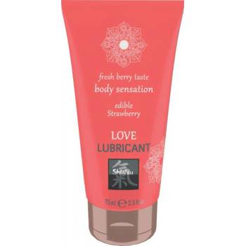Image 1 of Shiatsu Love Lubricant Edible Strawberry 75ml