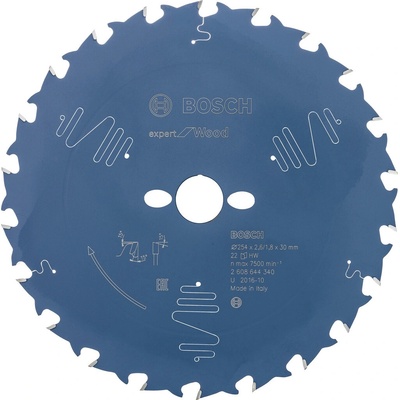 Bosch Pílový kotúč Expert for Wood 254x30x2.6 / 1.8x22 T 2608644340