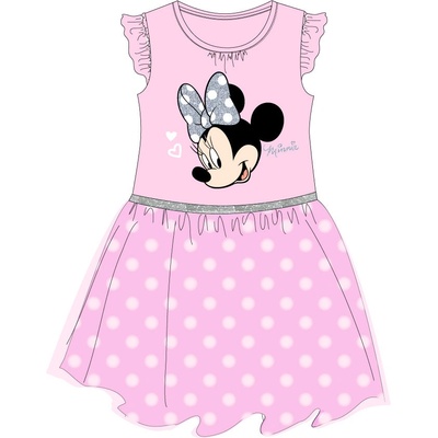 Minnie Mouse licencie dievčenské šaty Minnie Mouse 5223B178 ružová