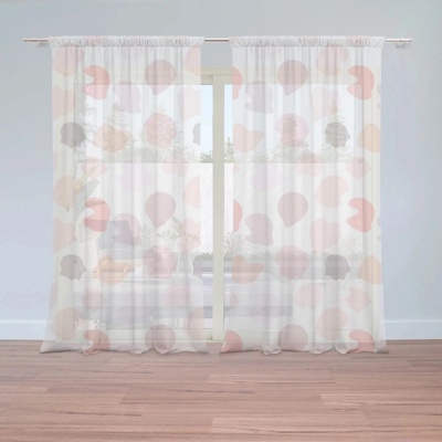 Záclony Fleky: 2 ks - 150x250 cm - Sablio