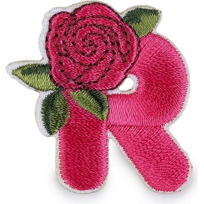 Nažehlovačka písmena Varianta: R pink, Balení: 1 ks