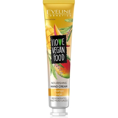 Eveline Cosmetics I Love Vegan Food Mango & Šalvěj výživný krém na ruce 50 ml