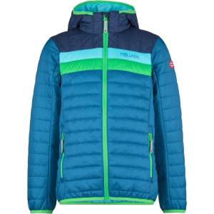 TROLLKIDS Детско синтетично яке Trollkids Kid's Eikefjord Jacket Synthetic jacket - Dark Marine / Mystic Blue / Fresh Green / Arctic Blue - размер 128 (EU) (703-3293-1016)