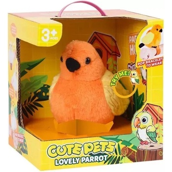 Global Express Far East Ltd Говорещо, щипващо се плюшено папагалче (ad933-145e)