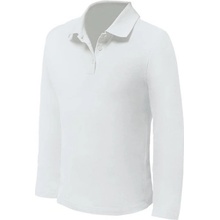 Nath pánske polo s dlhým rukávom NH541 white